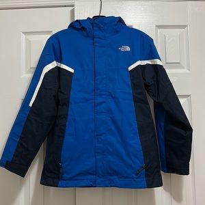 Boys The North Face 3 in 1 Jacket size L